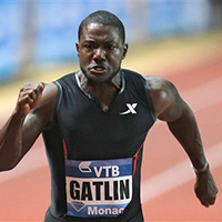 Gatlin wins Monaco 100