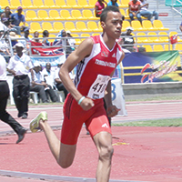 CEDENIO REPEATS - T&T quartermiler strikes Carifta gold