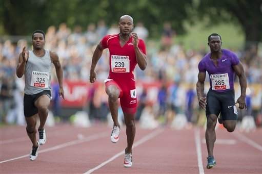 Powell wins in 9.87 at Luzern meet