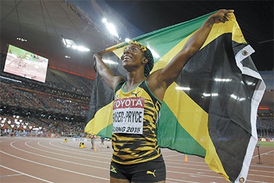 Fraser-Pryce cruises in women’s 100m