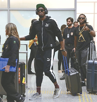 Bolt touches down in Rio