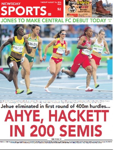 Ahye, Hackett advance to 200m semis