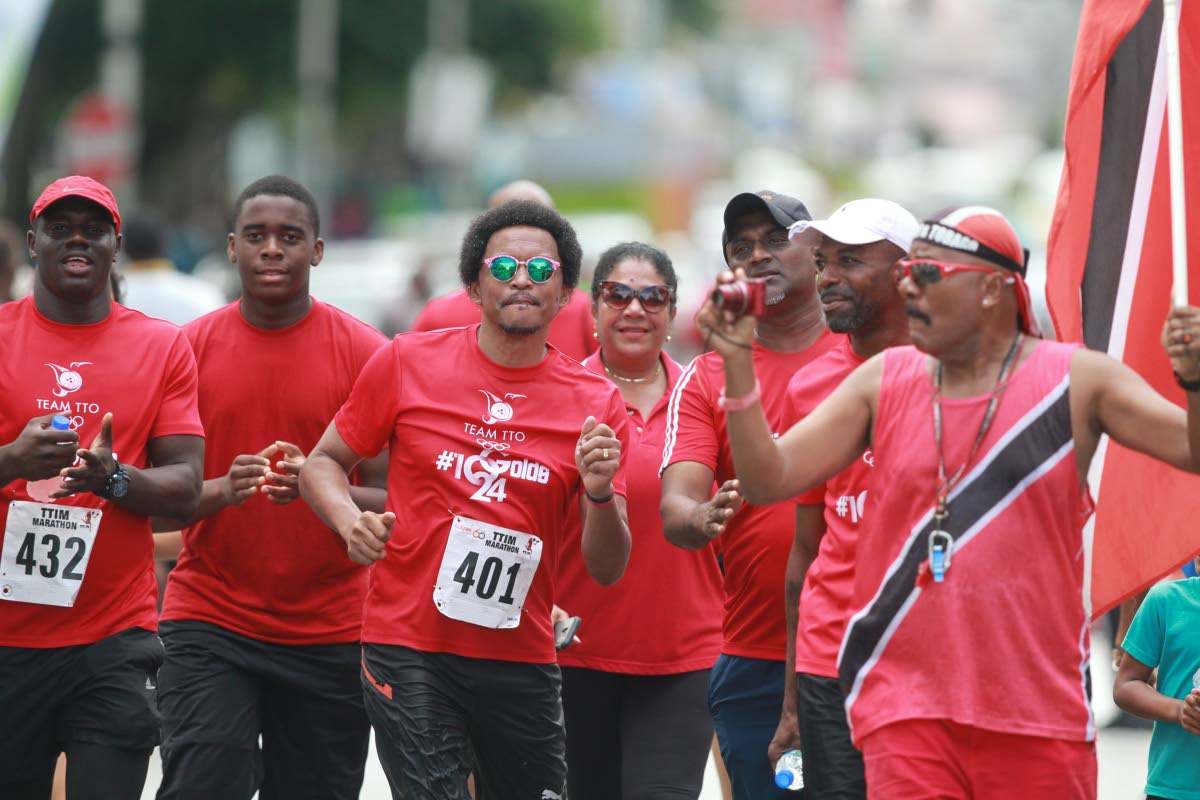 Lewis, supporters complete marathon for TT athletes