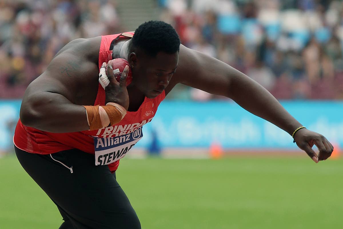 Stewart attains shot put, discus benchmarks