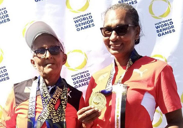 TTO Overseas Media Files : Susannah Joefield (L) and Suzan Garcia, Huntsman World Senior Games, Utah USA